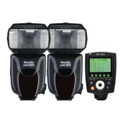 Phottix Juno Li60 Lithium Battery Hot Shoe Flash X2  + Odin II Tx Combo (Canon)