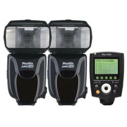 Phottix Juno Li60 Lithium Battery Hot Shoe Flash X2  + Odin II Tx Combo (Sony)