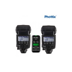 Phottix Juno Manual Hot Shoe Flash Ares II Double Combo