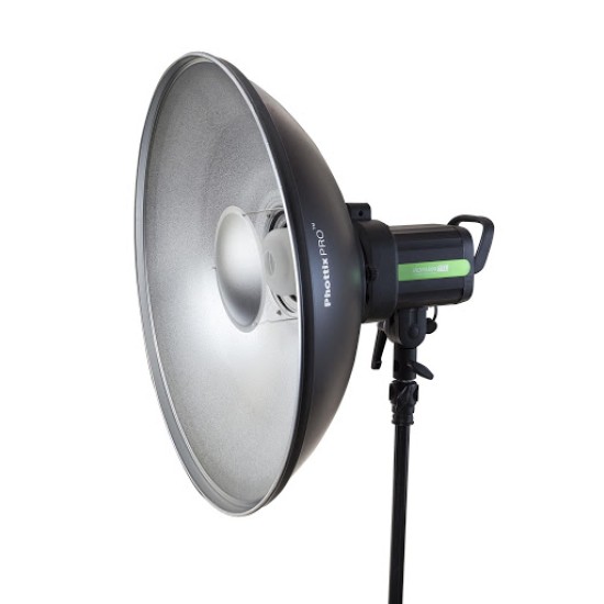 Phottix Pro Beauty Dish MK II with Bowens Speed Ring (51cm, 20" Silver)