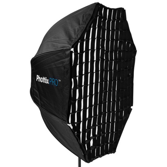 Phottix Extra Large Octa Easy-Up HD Umbrella Softbox with Grid 120cm