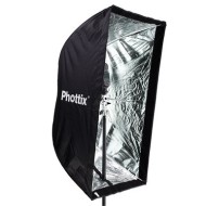 Phottix Easy Up HD Umbrella Softbox with Grid 60x90cm with Varos Pro S Umbrella Adapter (24"x35")