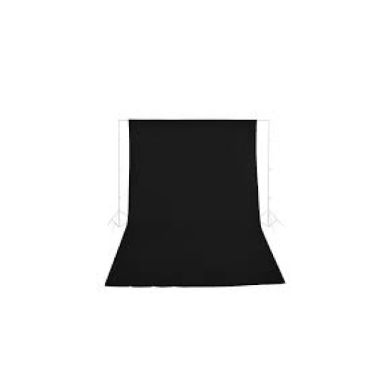 Phottix Black Seamless Photography Backdrop Muslin (3x6m) 黑色無縫攝影背景布