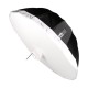 Phottix Premio Reflective Umbrella 165cm/65″ Black Exterior / White Interior