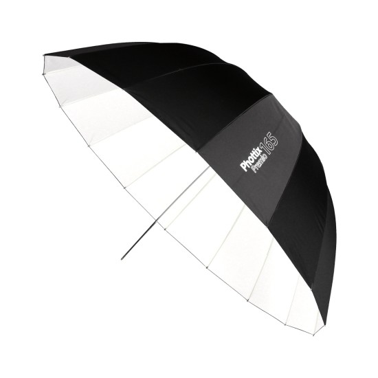 Phottix Premio Reflective Umbrella 165cm/65″ Black Exterior / White Interior
