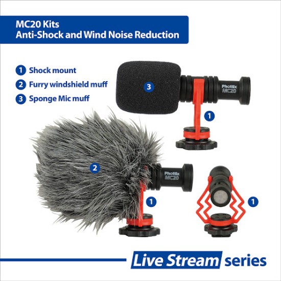 Phottix MC20 Microphone Go Kit
