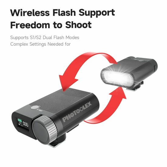 Photoolex Mini Speedlite G01 Hotshoe Flash